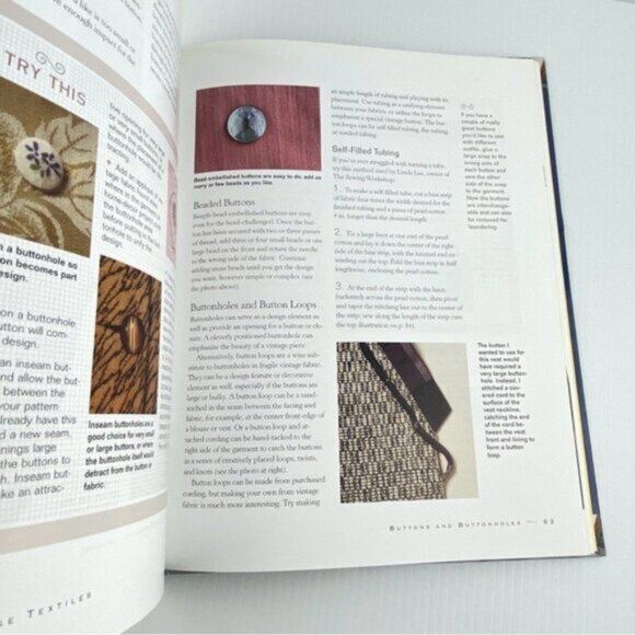 Sew Vintage New Creations from Found Fabrics Hardcover Book 2002 Jennie Atwood - Picture 6 of 14